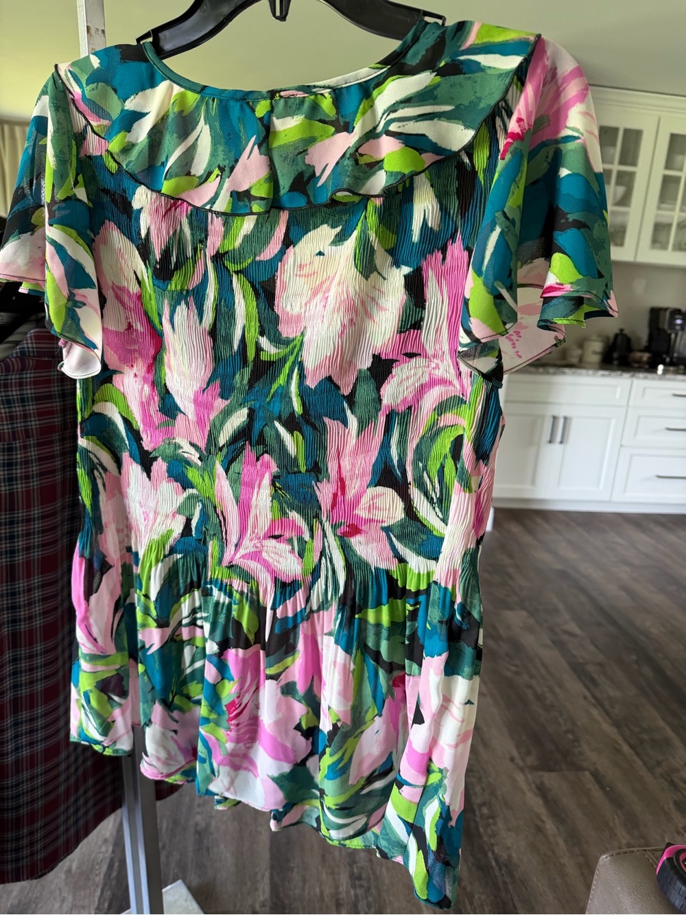 Ninety clothing co floral top-size M-EUC - Picture 4 of 7
